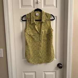 Cabi Viola Blouse Yellow Daisy